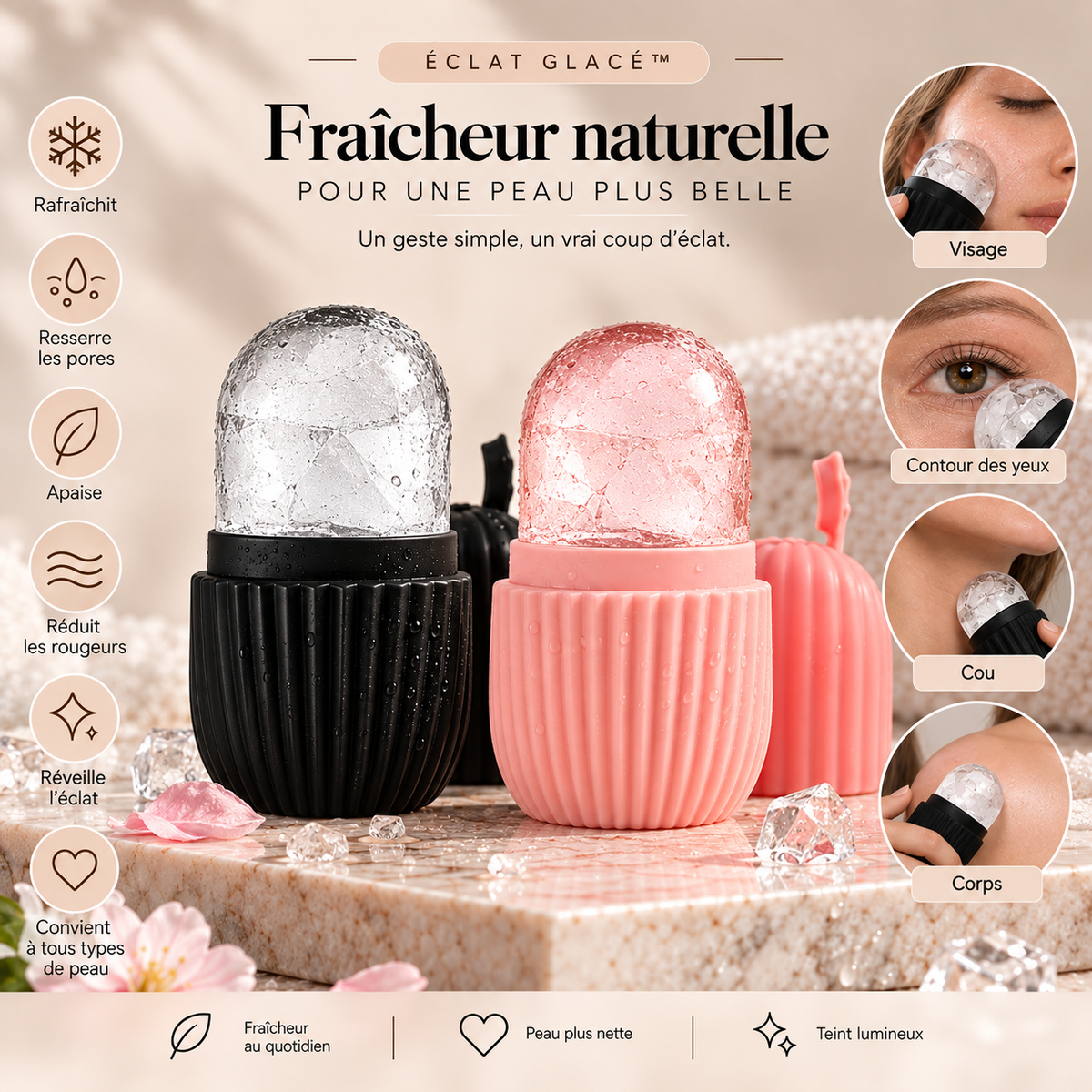 Éclat Glacé™ Roller Visage